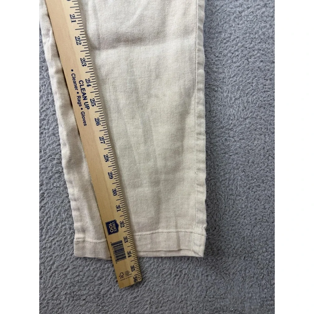 Tommy Bahama Pants Mens Large Beige Linen Blend Chino Elastic Waist Casual Men